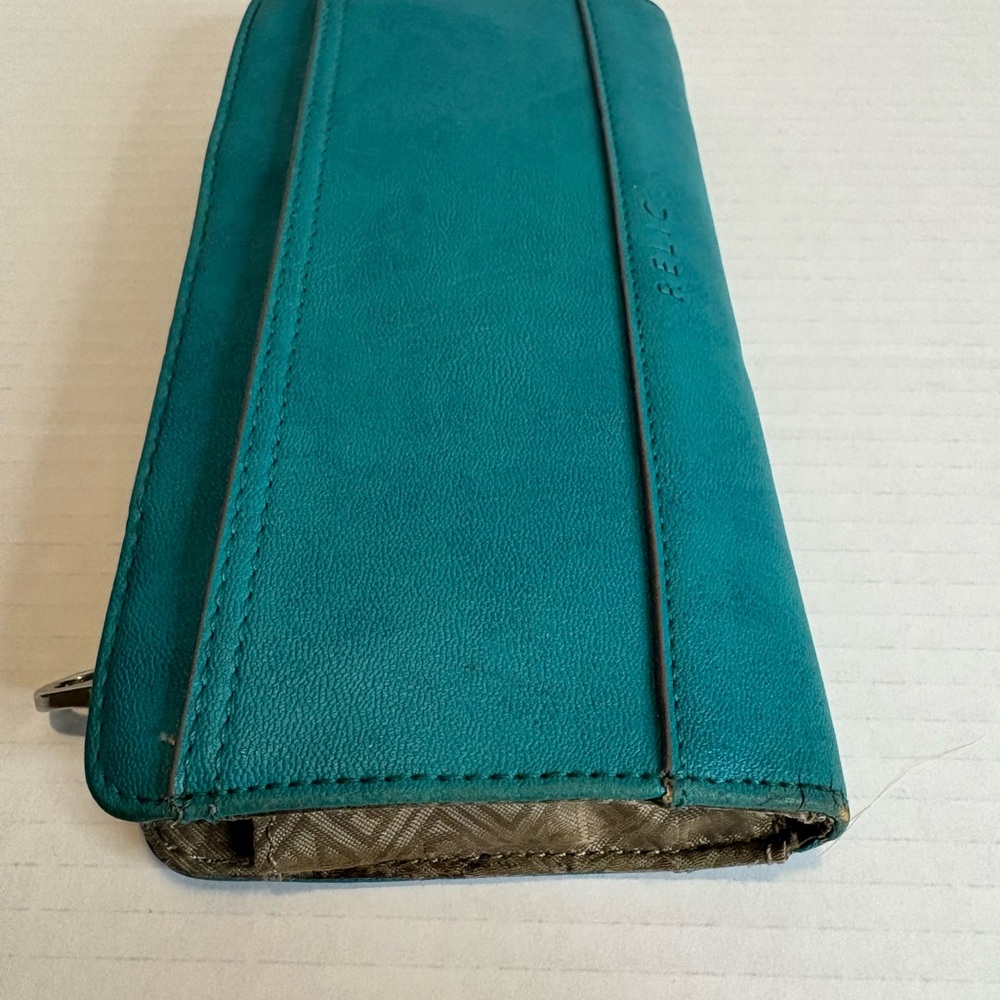 Relic Teal Long Zip Wallet - Picture 5 of 8